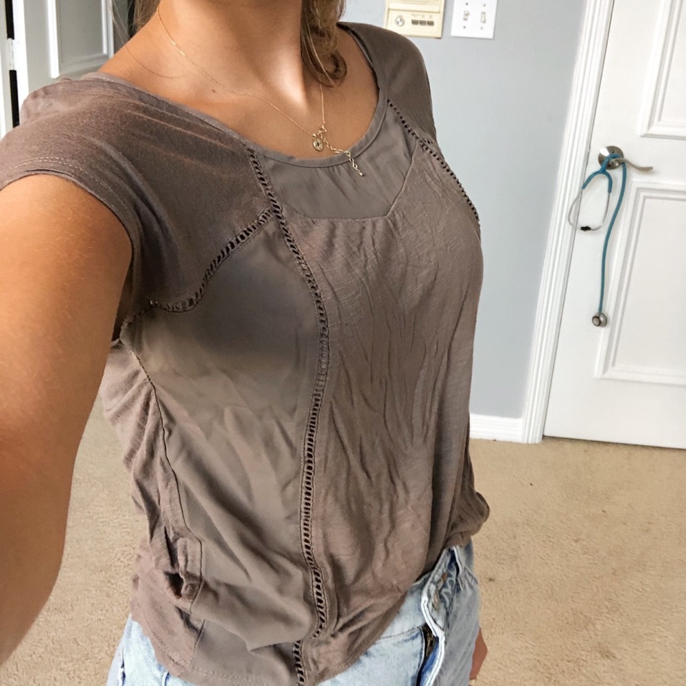 Brown American Eagle Top